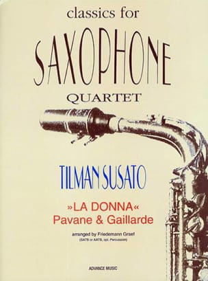 La Donna Pavane & Gaillarde Tielman Susato Partition Saxophone