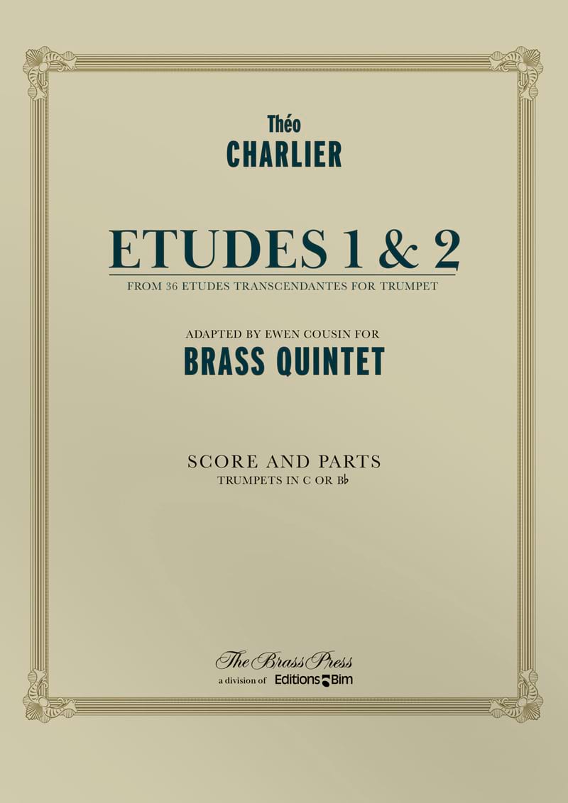 Etudes 1 & 2 Théo Charlier Partition Ensemble de cuivres
