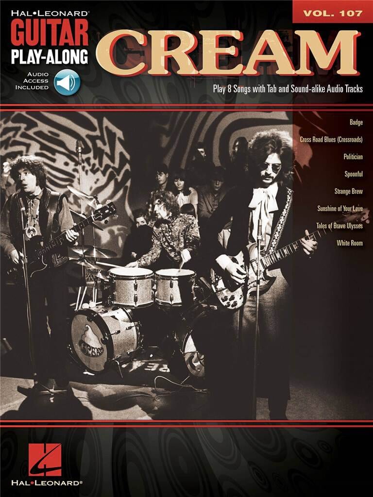 Guitar Play-Along Volume 107 - Cream Cream Partition Pop / Rock