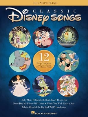 Classic Disney Songs - Big-Note Piano DISNEY Partition Musique de film