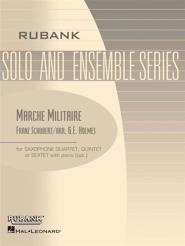 Marche Militaire - Saxophones SCHUBERT Partition