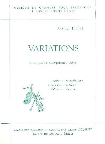 Variations Volume 2 - 8 Pièces - Conducteur et Parties - Jacques Petit