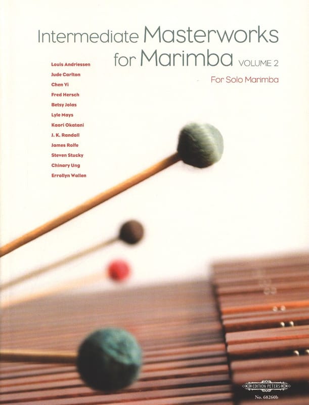 Intermediate Masterworks For Marimba Volume 2 Partition Marimba