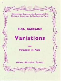 Variations Elsa Barraine Partition Multi Percussions