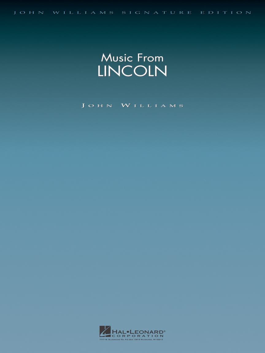 Lincoln John Williams Partition MATÉRIELS D'ORCHESTRE