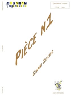 Pièce N° 1 Gianni Sicchio Partition Multi Percussions