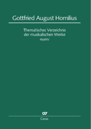 Gottfried August Homilius: Thematisches Verzeichnis - Wolf UWE