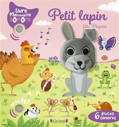 Petit lapin fête Pâques Collet Emilie Livre Chansons et comptines