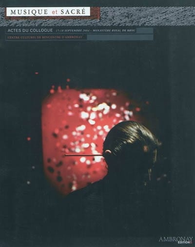 Musique et art sacré COLLECTIF Livre