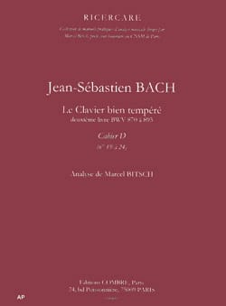 Le Clavier bien tempéré 2e livre, cahier D n°19 à 24
