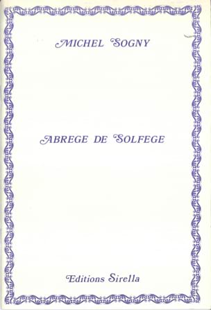 Abrégé de solfège Sogny Michel Livre Pédagogie