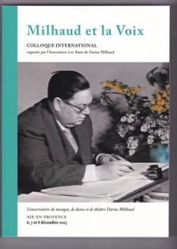 Milhaud et la voix COLLECTIF Livre Les Hommes