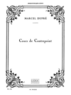 Cours de contrepoint DUPRÉ Livre Contrepoint
