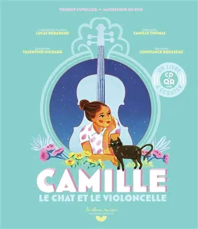 Camille, le chat et le violoncelle, livre et Cd / QRcode