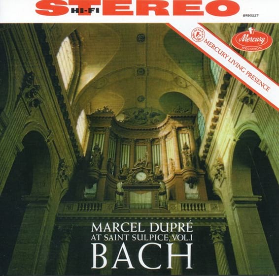 Disque compact Mercury Living Presence recording de Marcel Dupré : Bach