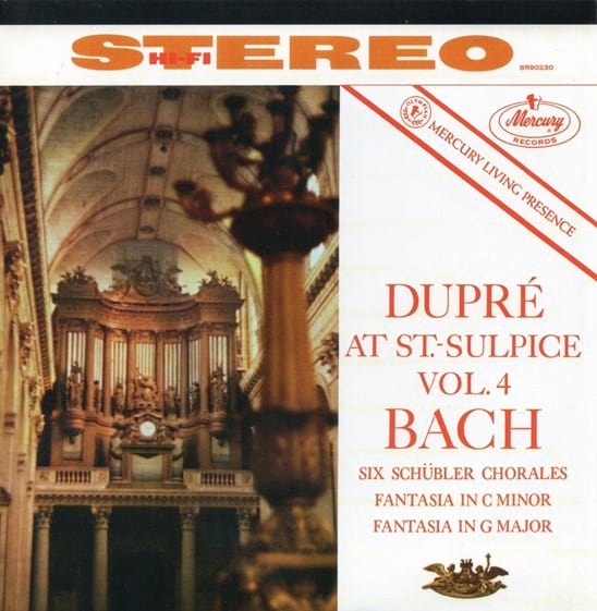 Disque compact Mercury Living Presence recording de Marcel Dupré : Bach