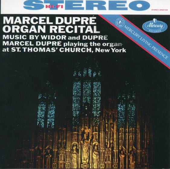 Disque compact Mercury Living Presence recording de Marcel Dupré : Widor