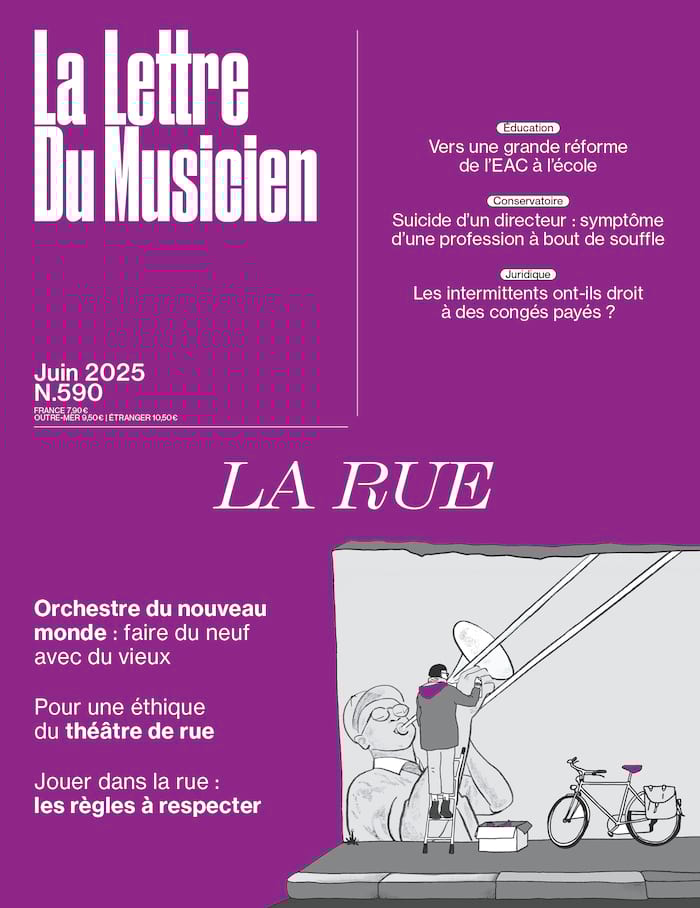 La lettre du musicien Juin 2025 n°590 La Rue Revue Livre Revues