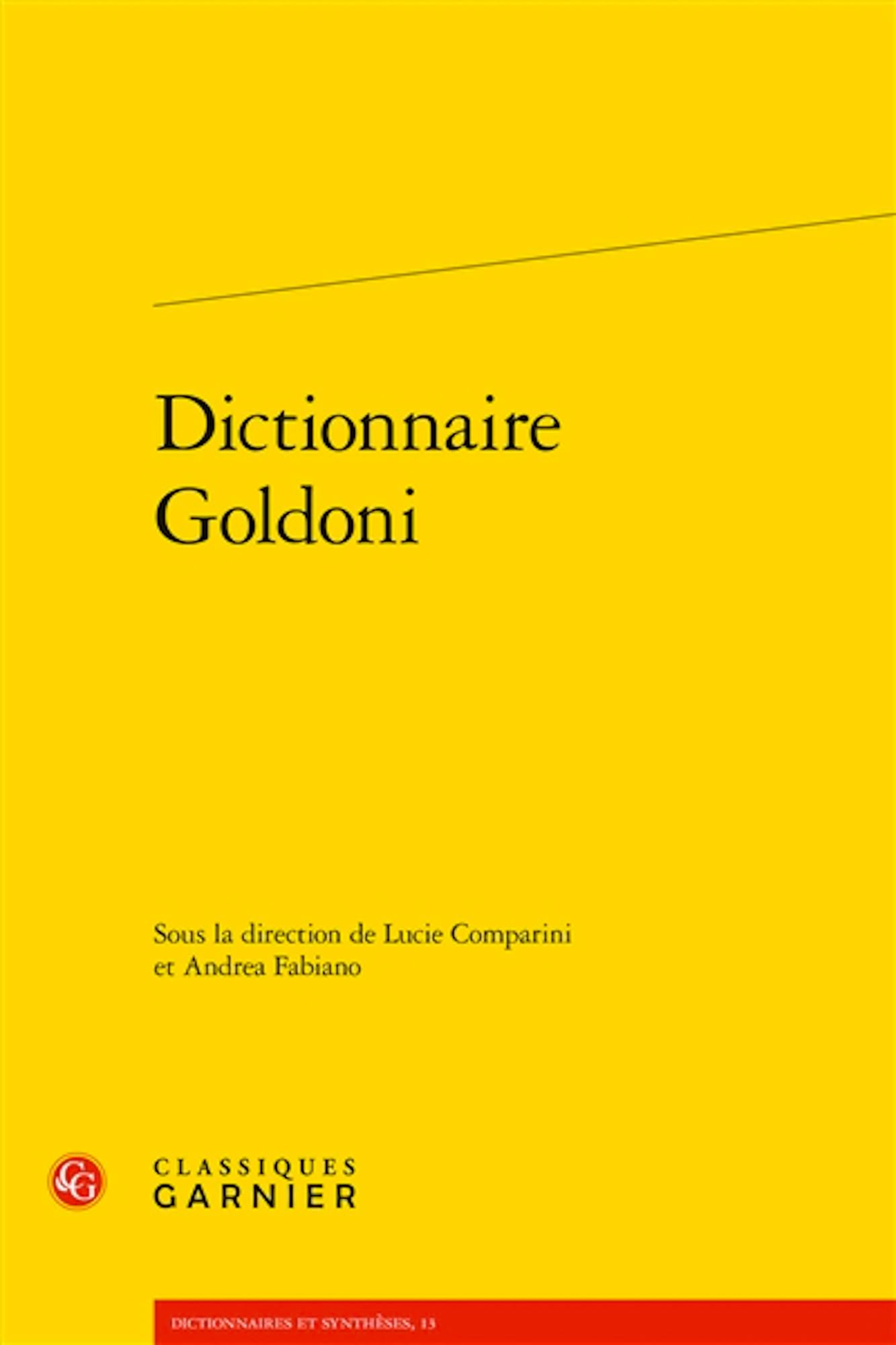 Dictionnaire Goldoni - Comparini et Andrea Fabiano Lucie - Livre