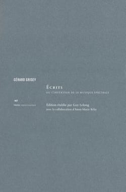 Ecrits Gérard GRISEY Livre Les Hommes