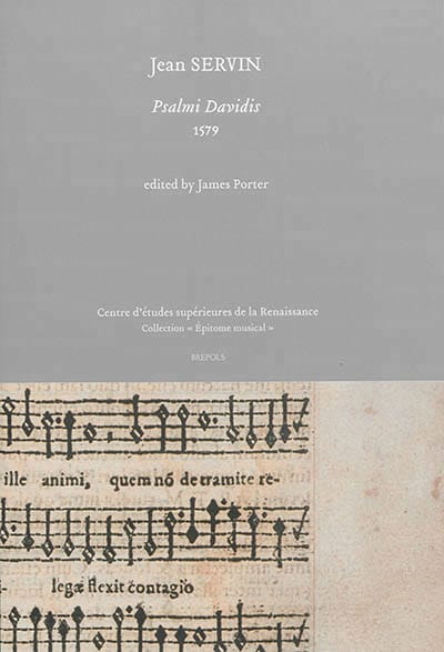 Jean Servin, Psalms Lewis PORTER Livre Les Epoques