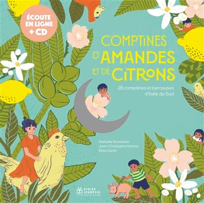 Comptines d'amandes et de citrons, livre et Cd - Caroli Elisa - Livre