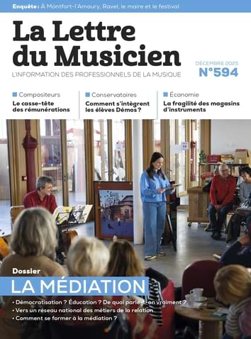 La Lettre du musicien n°594, décembre 2025, La Médiation - Revue
