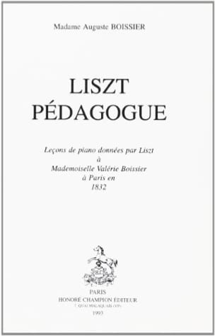 Liszt pédagogue BOISSIER-BUTINI Caroline Livre Les Hommes