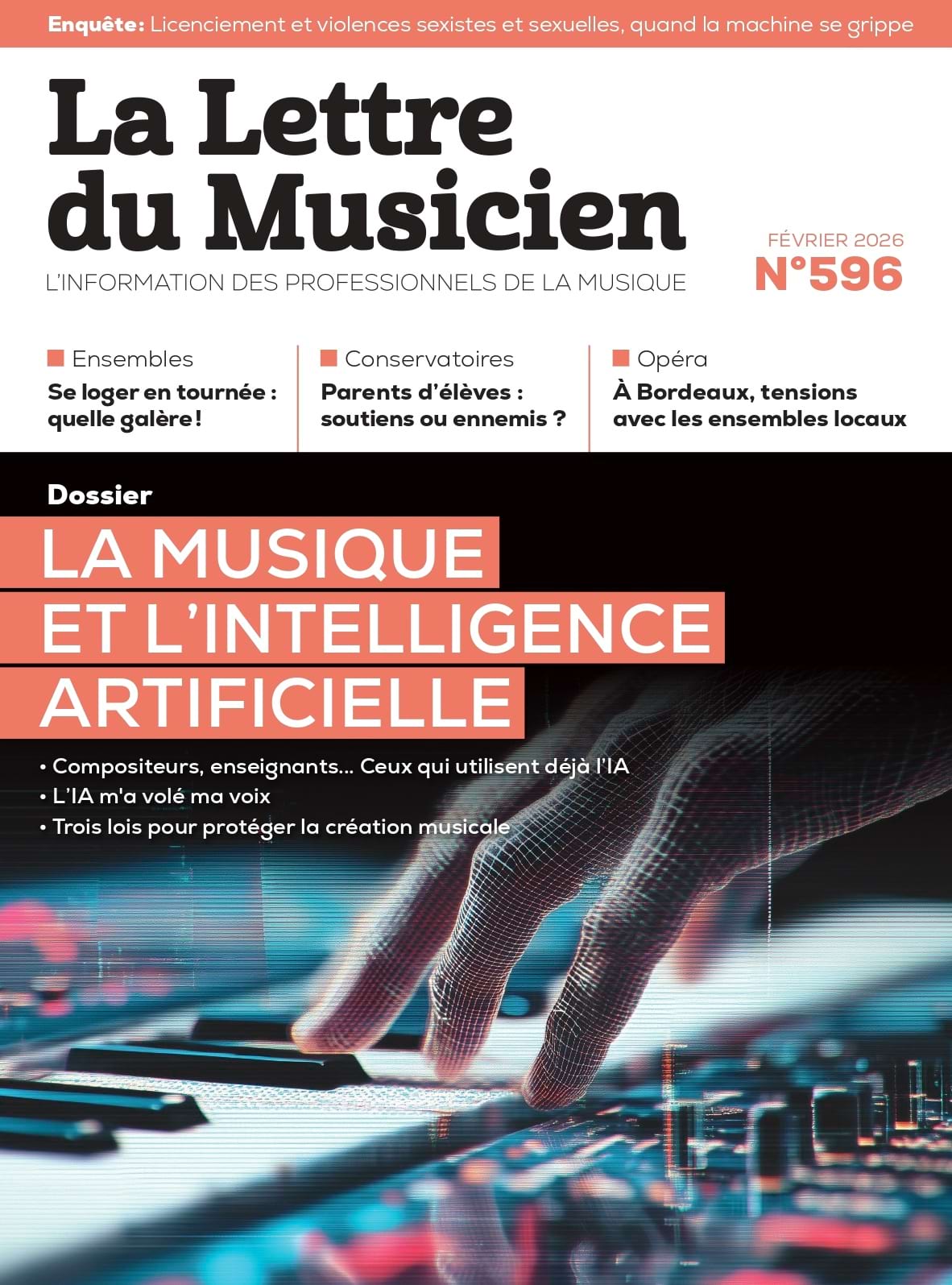 La Lettre du musicien n°596 La musique et l'intelligence artificielle