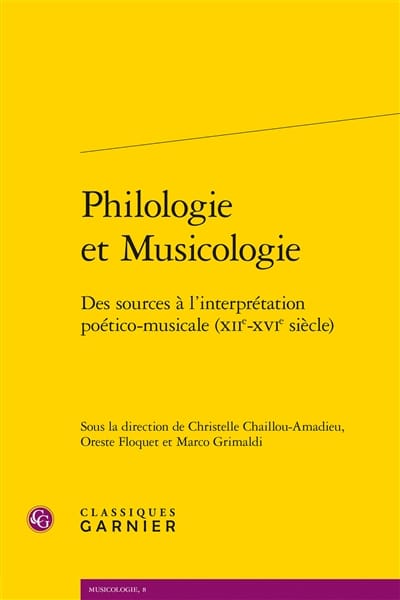 Philologie et musicologie Collectif Livre Les Epoques