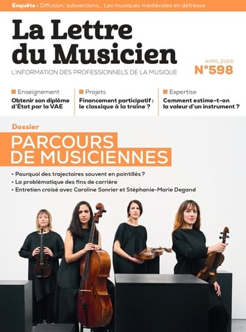 La Lettre du Musicien n°598, Avril 2026, Parcours de musiciennes
