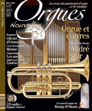 Orgues Nouvelles, n° 31 Hiver 2016 Revue Livre Les Instruments