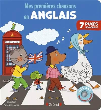 Mes premières chansons en anglais - Cordier Séverine - Livre