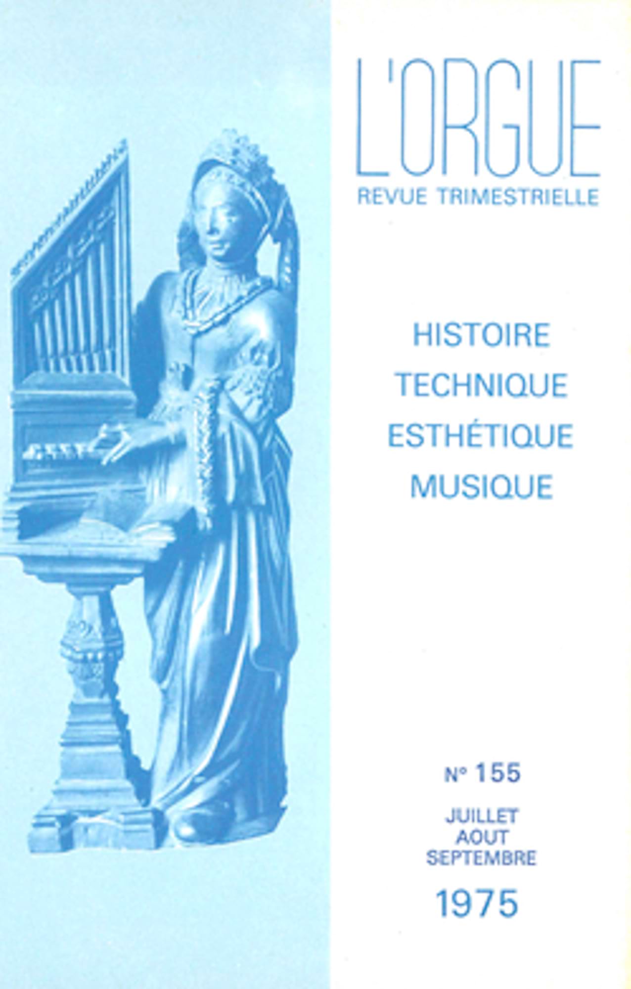 L’Orgue n° 155 (1975/III) Souvenirs de la classe d’Eugène Gigout