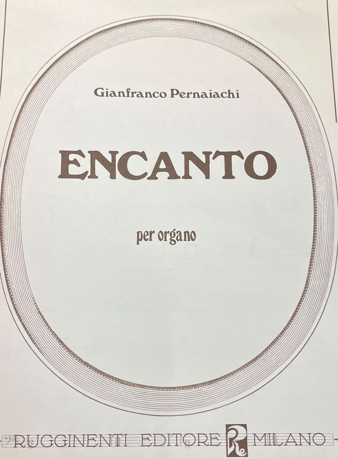 Encanto - Gianfranco Pernaiachi - Partition - Orgue