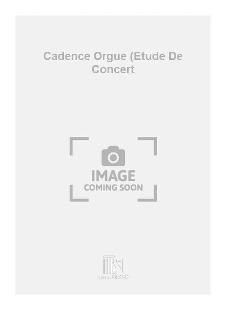 Cadence Jean Berveiller Partition Orgue