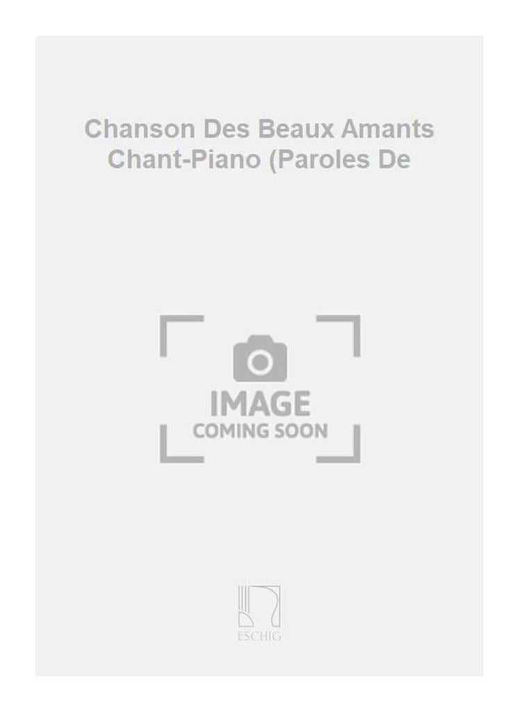Chanson des Beaux Amants Maurice Fouret Partition Mélodies