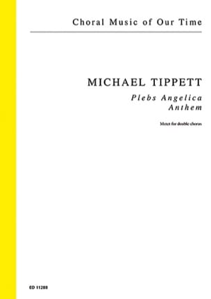 Plebs Angelica Michael Tippett Partition Chœur