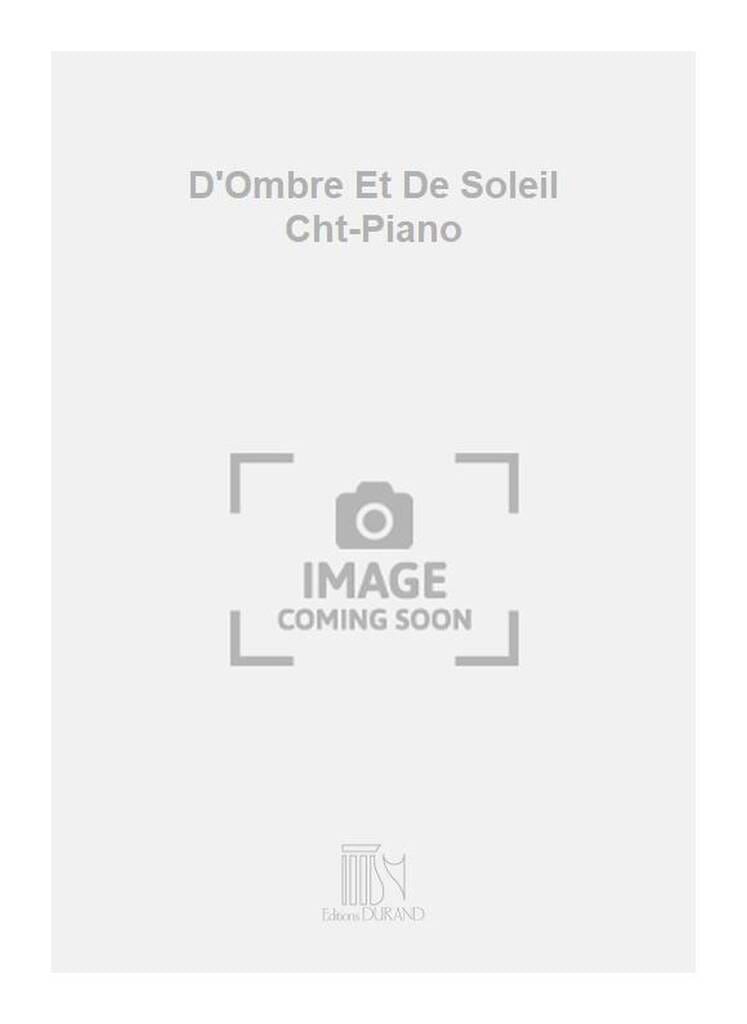 D'ombre et de Soleil Louis Beydts Partition Mélodies