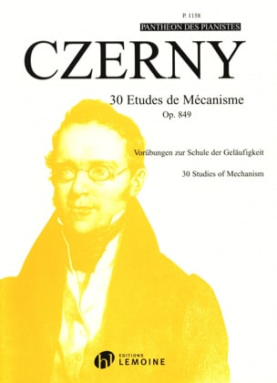 30 Etudes de Mécanisme Opus 849 CZERNY Partition Piano