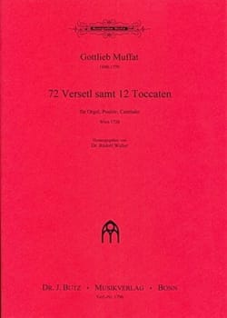 72 Verseti Samt 12 Toccaten Gottlieb Muffat Partition Orgue