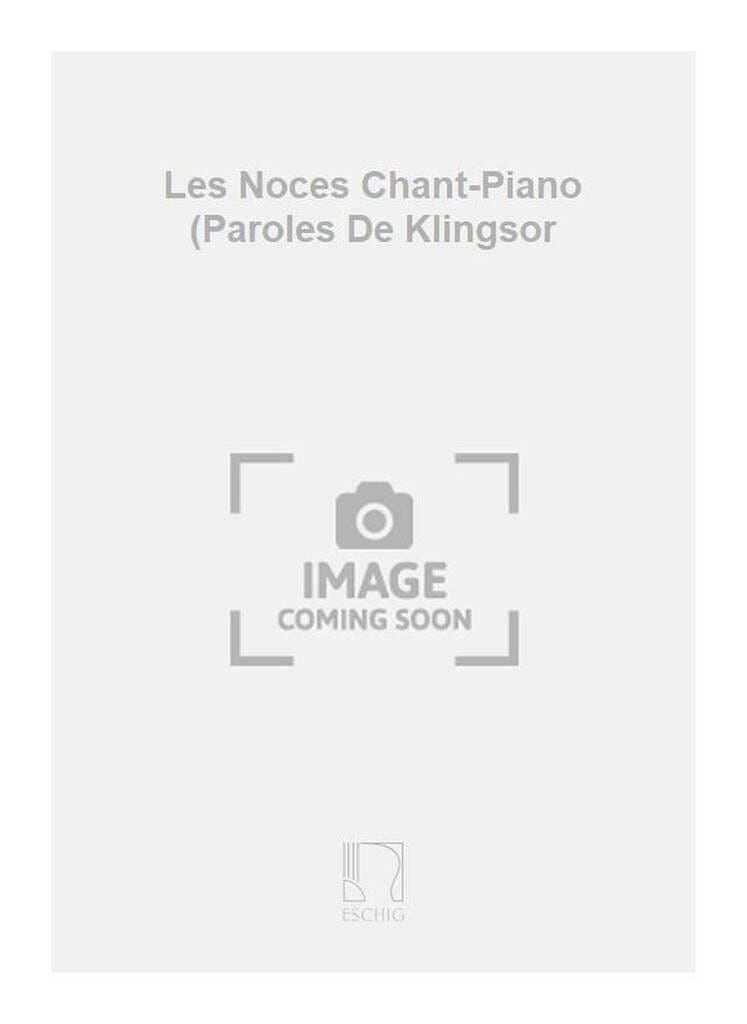 Les Noces Maurice Fouret Partition Mélodies