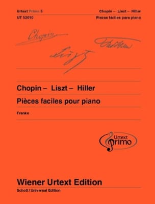 Pièces Faciles pour Piano CHOPIN / LISZT / HILLER Partition Piano