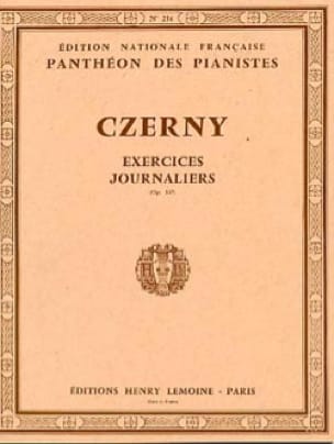 40 Exercices Journaliers Opus 337 - CZERNY - Partition - Piano