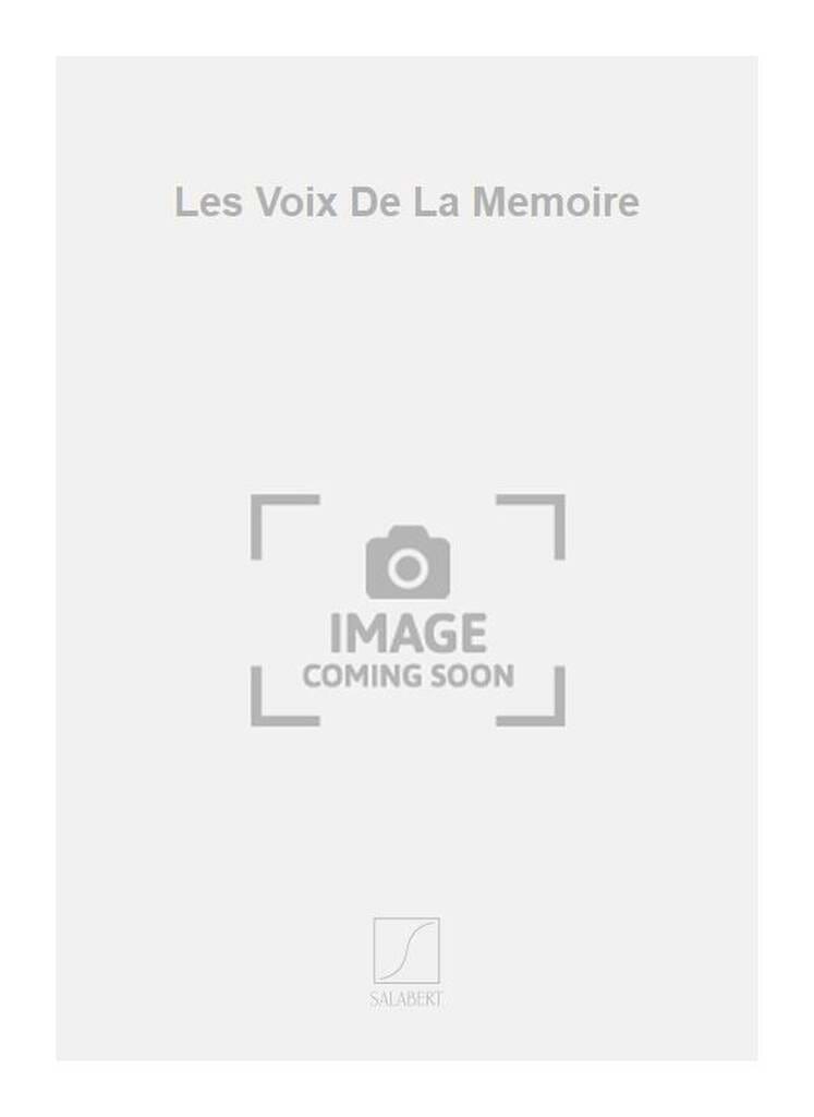 Les Voix de la Mémoire Allain Gaussin Partition Mélodies