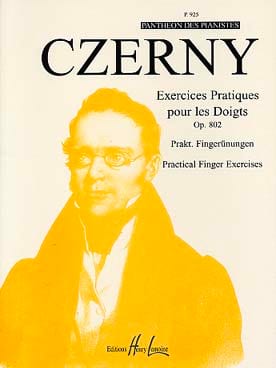 Exercices Pratiques pour les doigts - Opus 802 CZERNY Partition Piano
