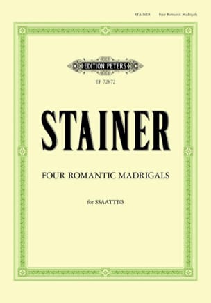 Four romantic madrigals John Stainer Partition Chœur