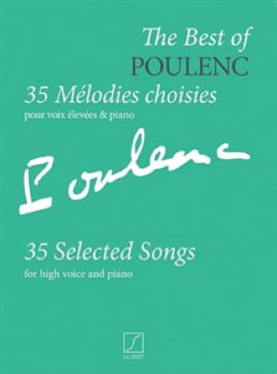 35 mélodies choisies POULENC Partition Mélodies
