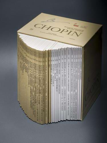 Coffret de l'oeuvre intégrale avec piano CHOPIN Partition Piano