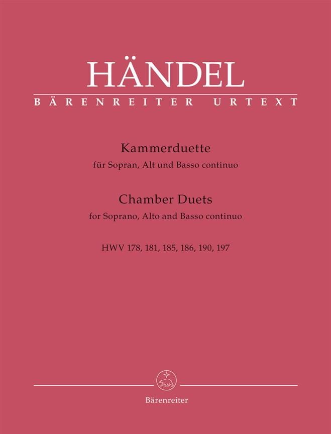 Kammerduette HAENDEL Partition Duos